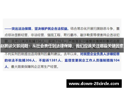赵鹏谈欠薪问题：从社会责任到法律保障，我们应该关注哪些关键因素